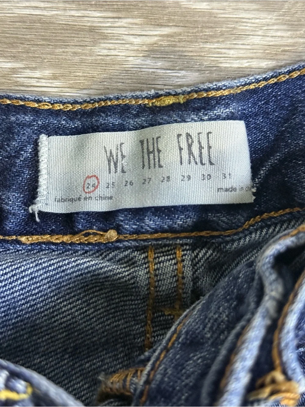 We The Free Free People Frayed Hem Distressed Denim Shorts 24